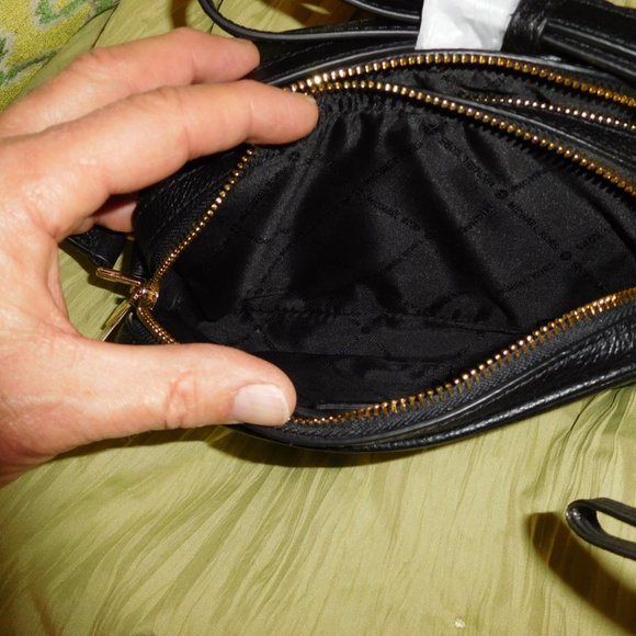 Michael Kors Fulton Double Zip Crossbody Black - Picture 8 of 8